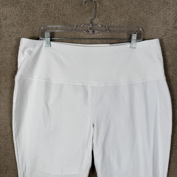 Chico's Zenergy So Slimming Leggings Womens 3 XL White Crop High Rise Pull On - Picture 3 of 15